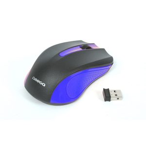 OMEGA MOUSE MYSZ WIRELESS 2 4GHz 1000DPI NANO USB RECEIVER BLACK BLUE [41792]